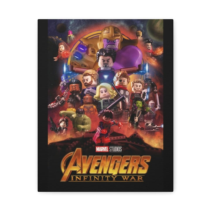 MOC NON LEGO Avengers Infinity War LEGO Movie Wall Art Canvas Art With Backing.