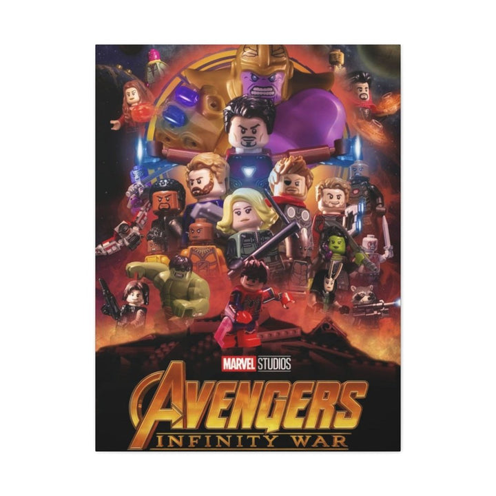 MOC NON LEGO Avengers Infinity War LEGO Movie Wall Art Canvas Art With Backing.