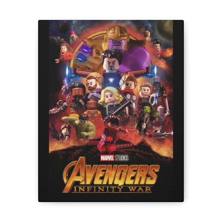 MOC NON LEGO Avengers Infinity War LEGO Movie Wall Art Canvas Art With Backing.