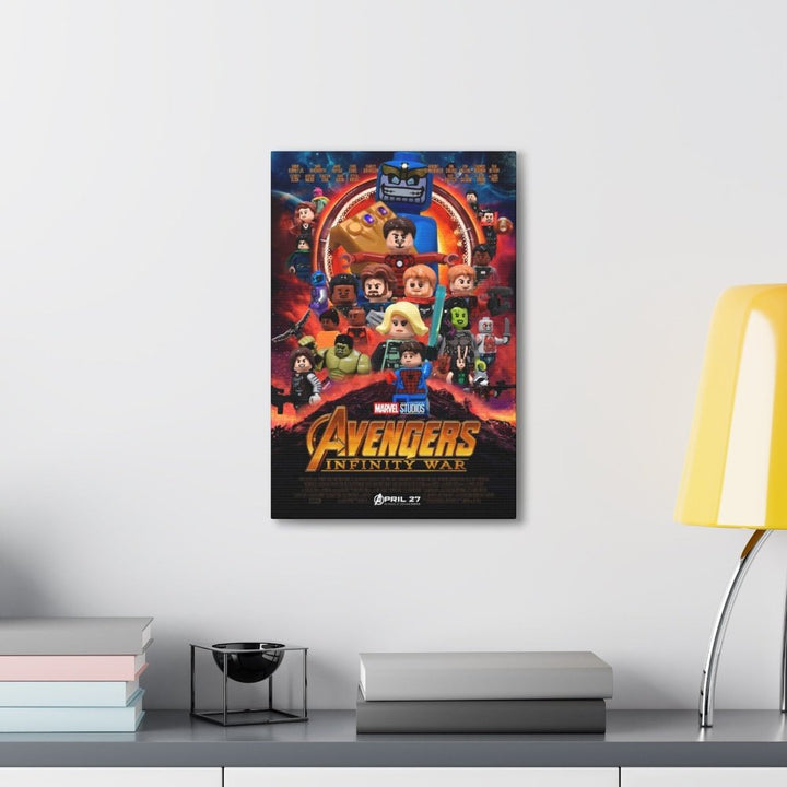 Avengers Infinity Wars LEGO Movie Wall Art Canvas Art With Backing. Jurassic Bricks