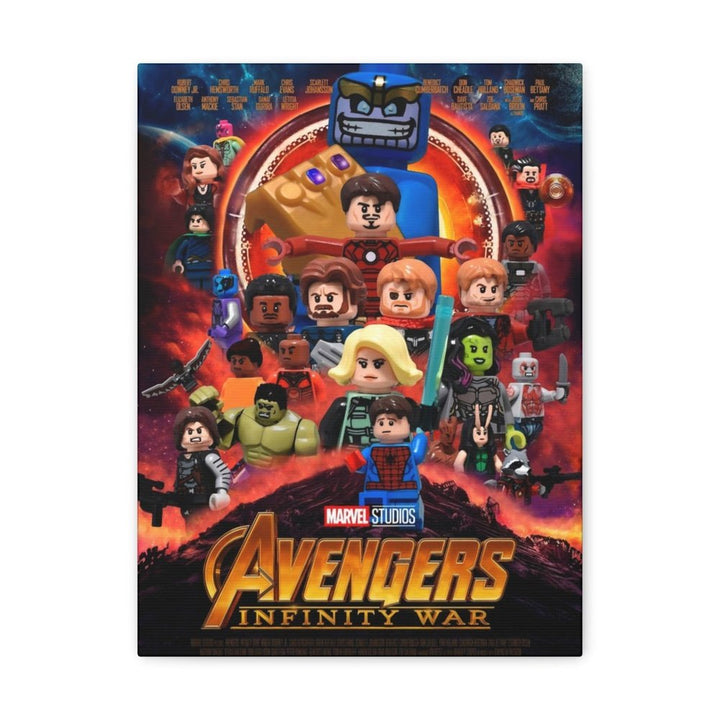 MOC NON LEGO Avengers Infinity Wars LEGO Movie Wall Art Canvas Art With Backing.