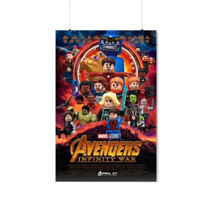 MOC  Compatible  Avengers Infinity Wars  Movie Wall Art POSTER ONLY