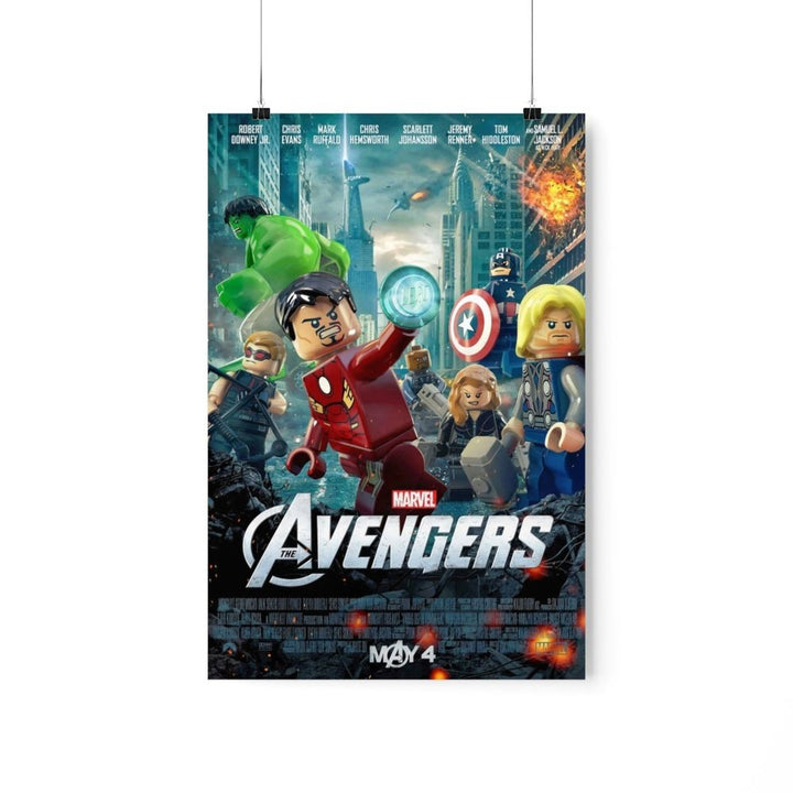 MOC  Compatible  Avengers  Movie Wall Art POSTER ONLY