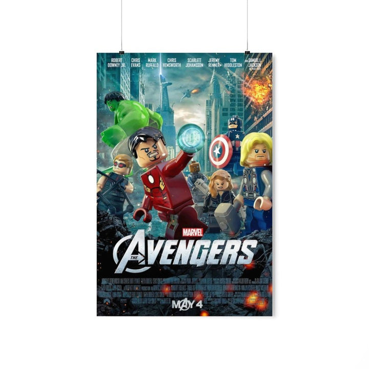 MOC  Compatible  Avengers  Movie Wall Art POSTER ONLY