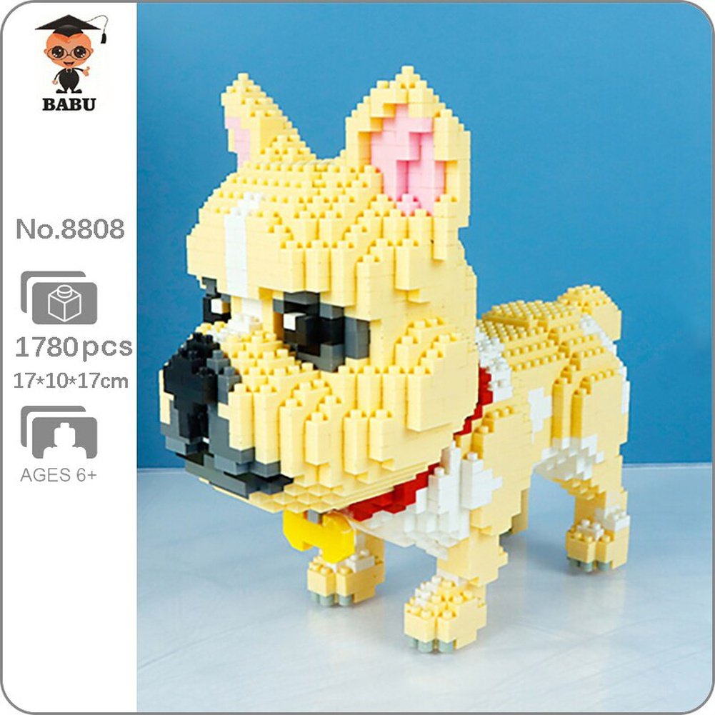 Babu Shiba Inu Dog Poodle Bulldog Jiji Cat God of Wealth Fortune Money Animal Pet Mini Diamond Blocks Bricks Building Toy no Box Jurassic Bricks