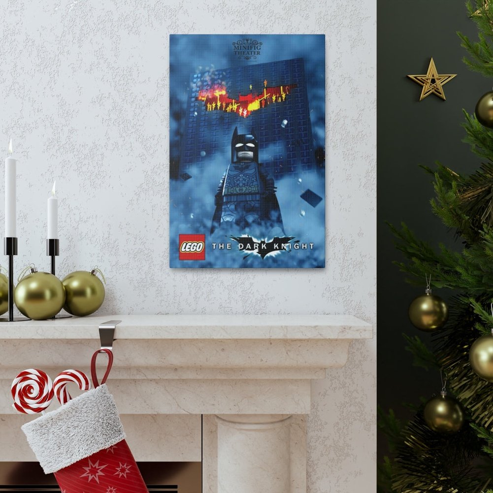 Batman LEGO Movie Wall Art Canvas Art With Backing. Jurassic Bricks