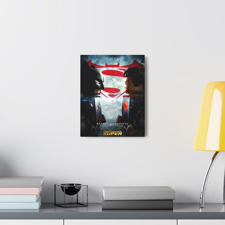 Batman VS Superman LEGO Movie Wall Art Canvas Art With Backing. Jurassic Bricks