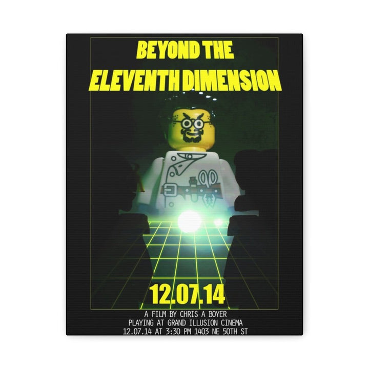 MOC NON LEGO Beyond The Eleventh Dimension Movie Wall Art Canvas Art With Backing.