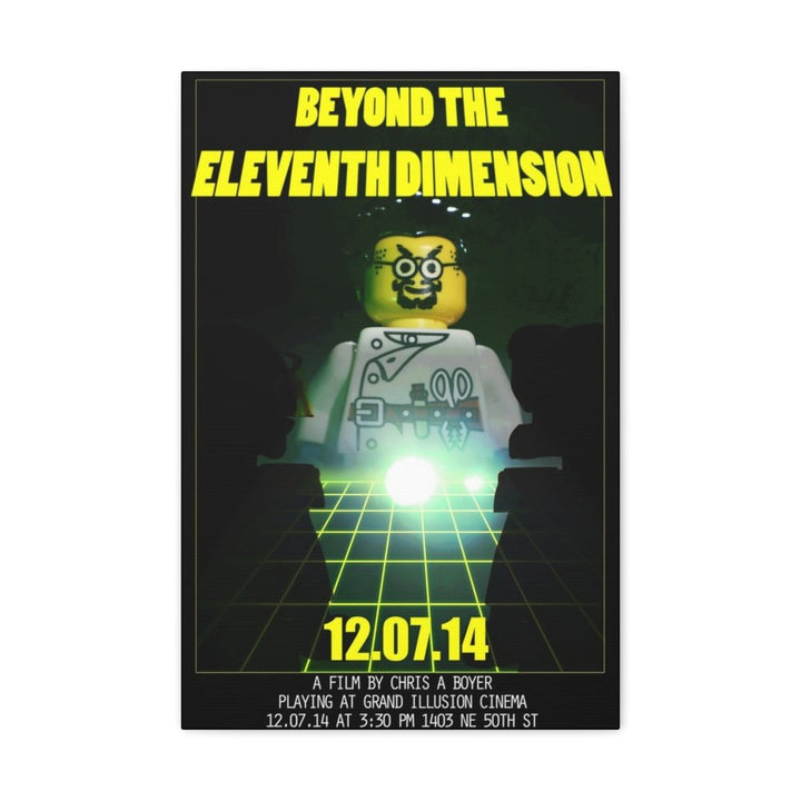 MOC NON LEGO Beyond The Eleventh Dimension Movie Wall Art Canvas Art With Backing.