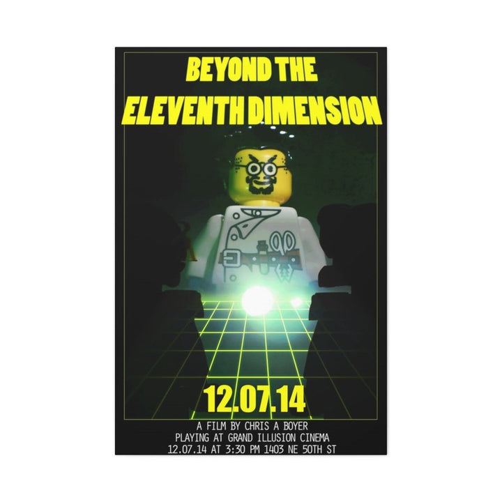 MOC NON LEGO Beyond The Eleventh Dimension Movie Wall Art Canvas Art With Backing.