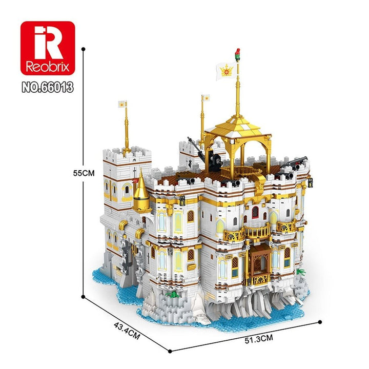 Block 4168PCS  Medieval Noble The Royal Bay Castle Model  Caribbeaned Navigation Assemble Building Blocks Boys Bricks Jurassic Bricks