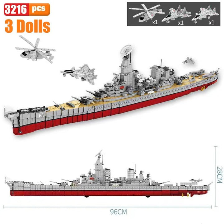 Block Aircraft Carrier With LED Building Blocks Military Battleship Brick Weapon Warship Toys Warcraft Ship Boat Jurassic Bricks