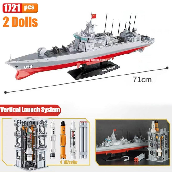 Block Aircraft Carrier With LED Building Blocks Military Battleship Brick Weapon Warship Toys Warcraft Ship Boat Jurassic Bricks