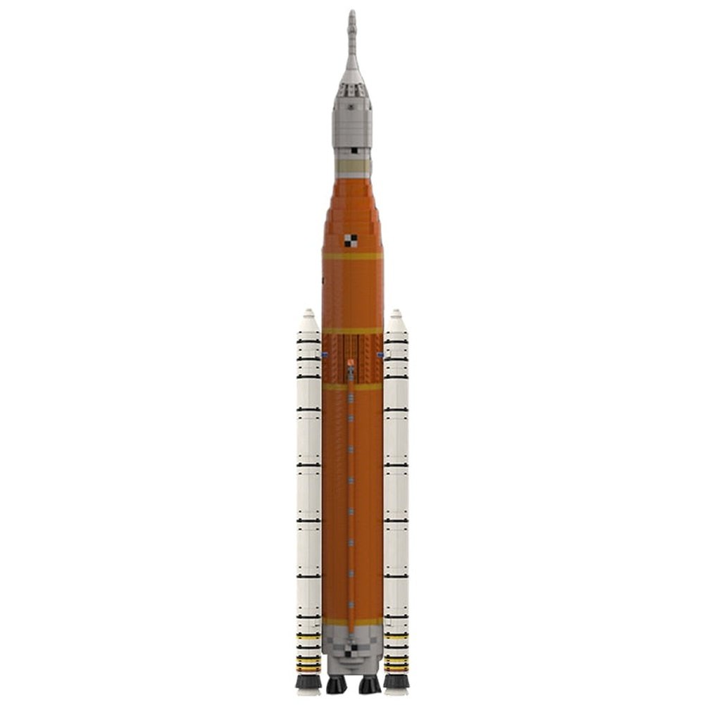 BuildMoc Delta IV Heavy With Parker Solar Probe Saturn V Scale Rocket Building Blocks Set Mars Exploration Vehicle Children Toys K&B Brick Store