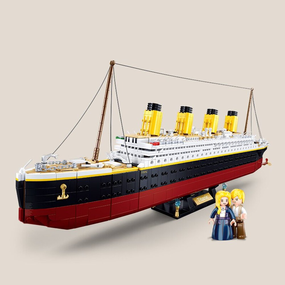 Building Block Toys Titanic 2401 PCS Bricks Scale 1:350 B1122 Compatbile With Leading Brands Big Ship Construction Kits K&B Brick Store