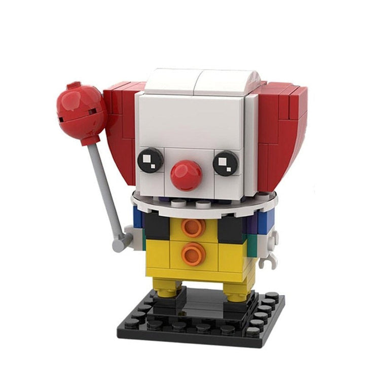 Buildmoc Horror Movie Figures Stephen King It Pennywise the clown Brickheadz Joker Doll Building Blocks Toys For Children Gift Jurassic Bricks