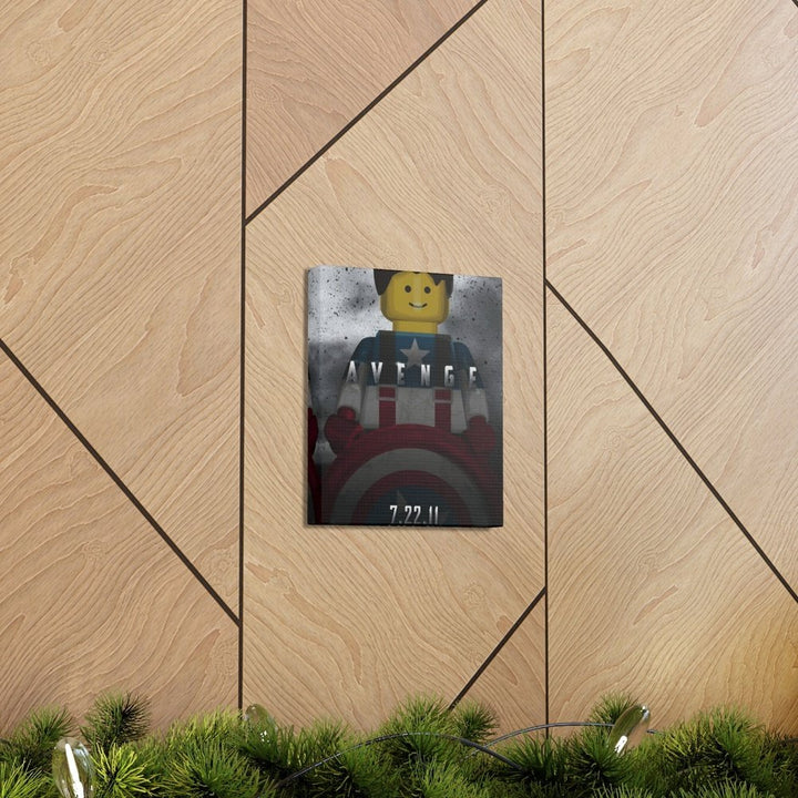 Captain America LEGO Movie Wall Art Canvas Art With Backing. K&B Brick Store