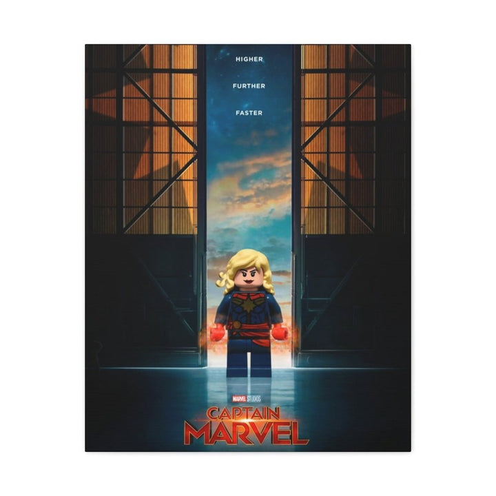 MOC NON LEGO Captain Super Hero LEGO Movie Wall Art Canvas Art With Backing.