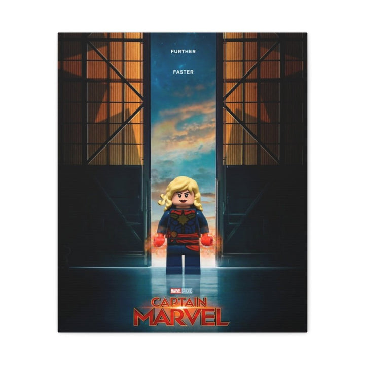 MOC NON LEGO Captain Super Hero LEGO Movie Wall Art Canvas Art With Backing.