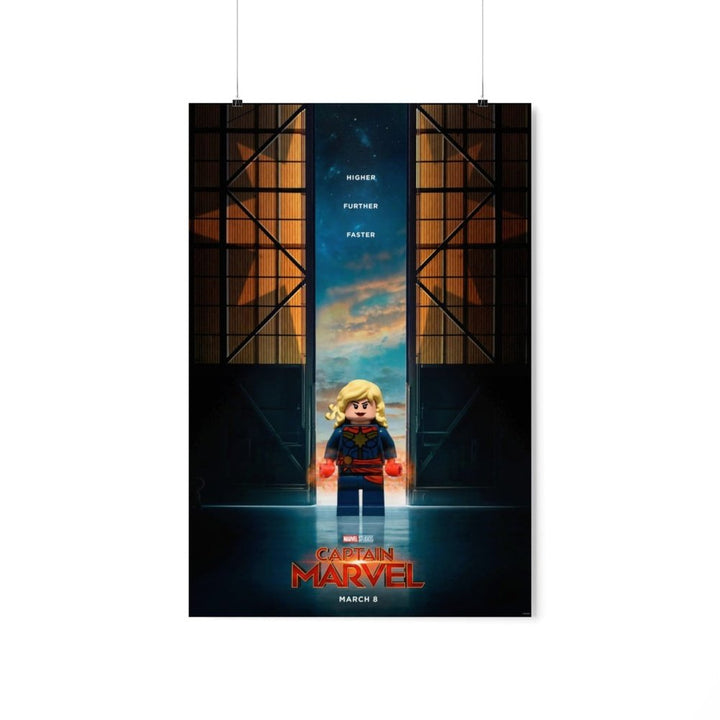 MOC NON LEGO Captain Super Hero LEGO Movie Wall Art POSTER ONLY