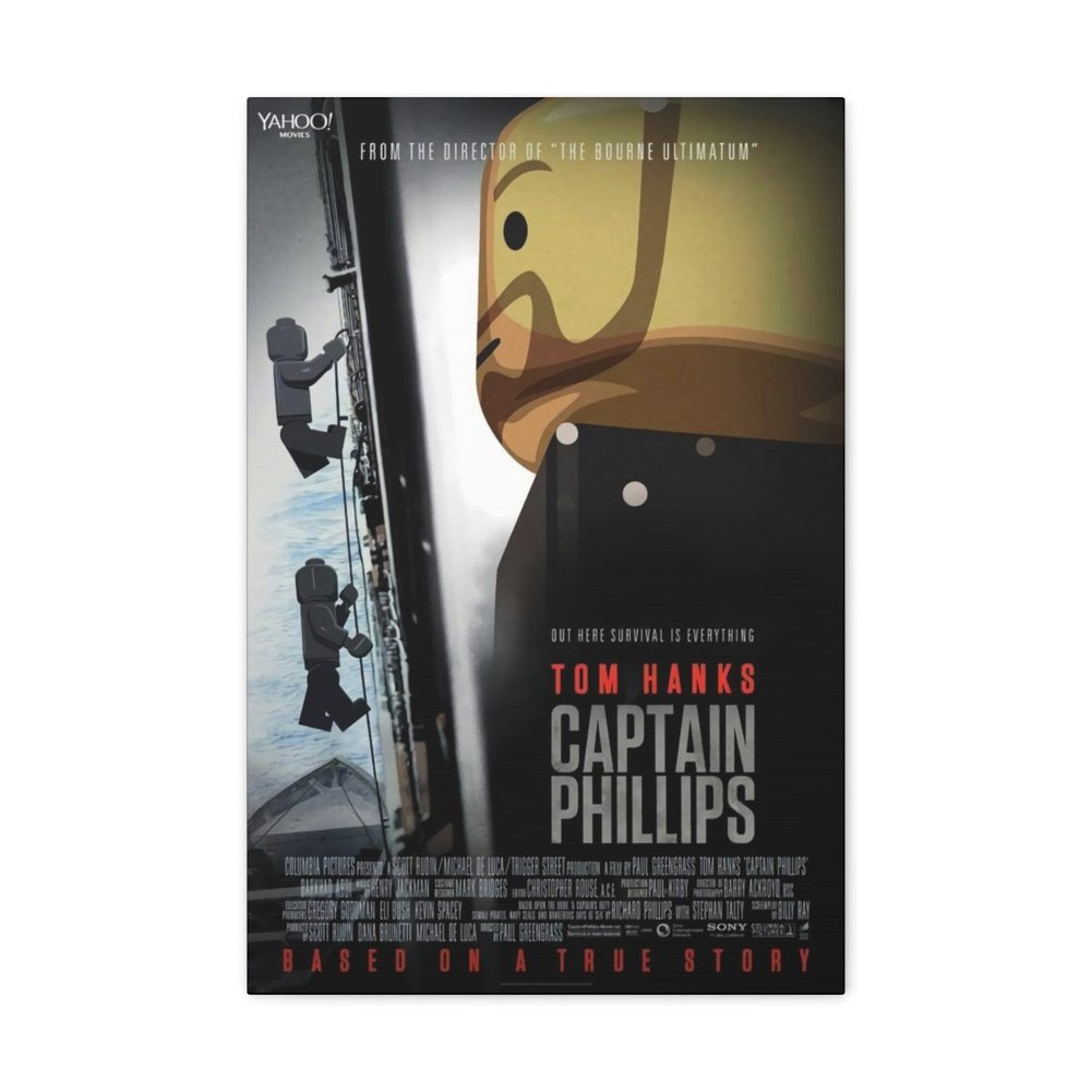 MOC NON LEGO Captain Phillips LEGO Movie Wall Art Canvas Art With Backing.