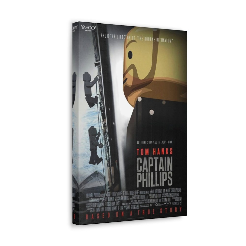 Captain Phillips LEGO Movie Wall Art Canvas Art With Backing. Jurassic Bricks