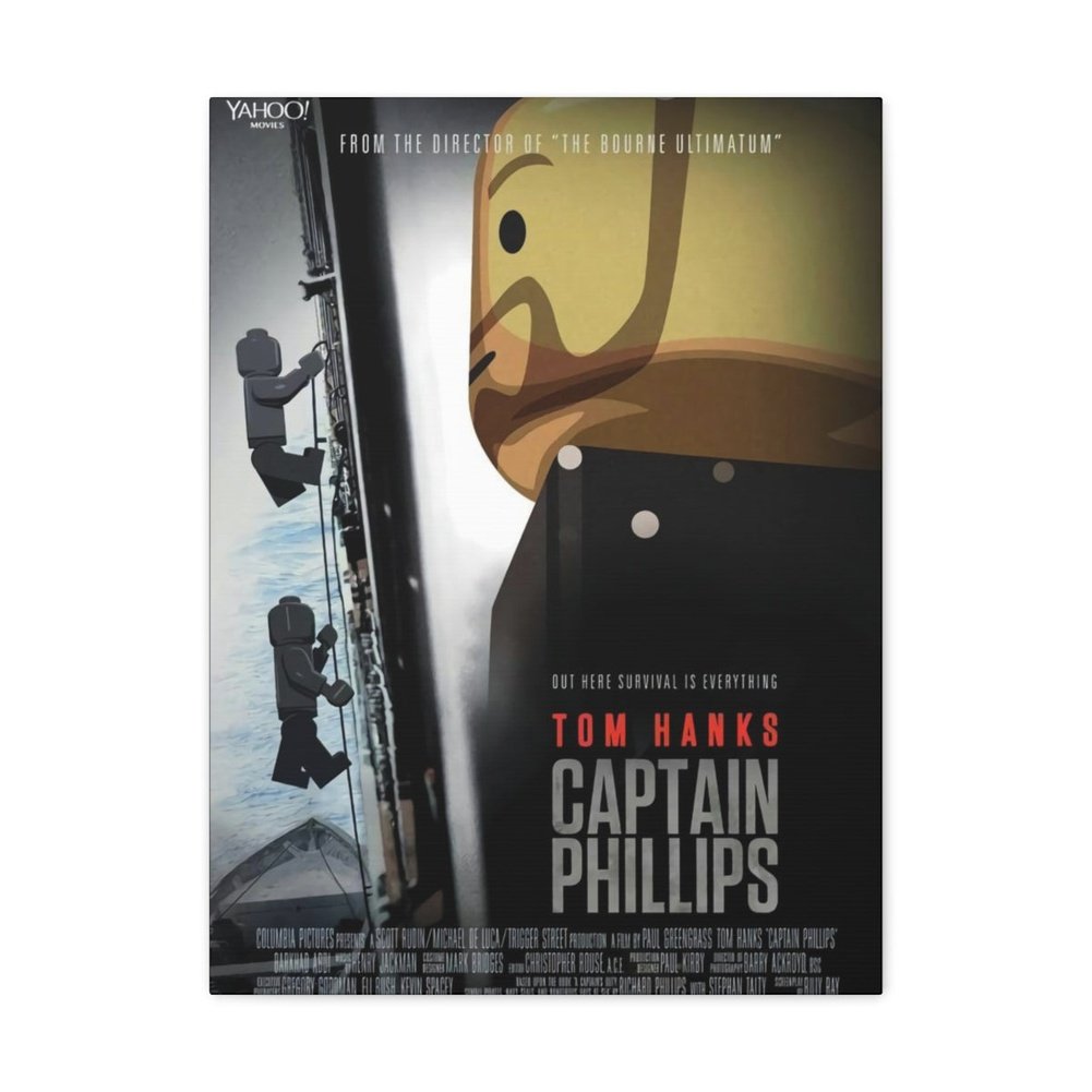 MOC NON LEGO Captain Phillips LEGO Movie Wall Art Canvas Art With Backing.