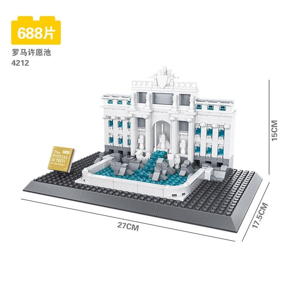 City Architecture Big Ben Eiffel Tower Paris World Famous Building Brick Statue Liberty America Taj Mahal Construction Toy Villa Jurassic Bricks