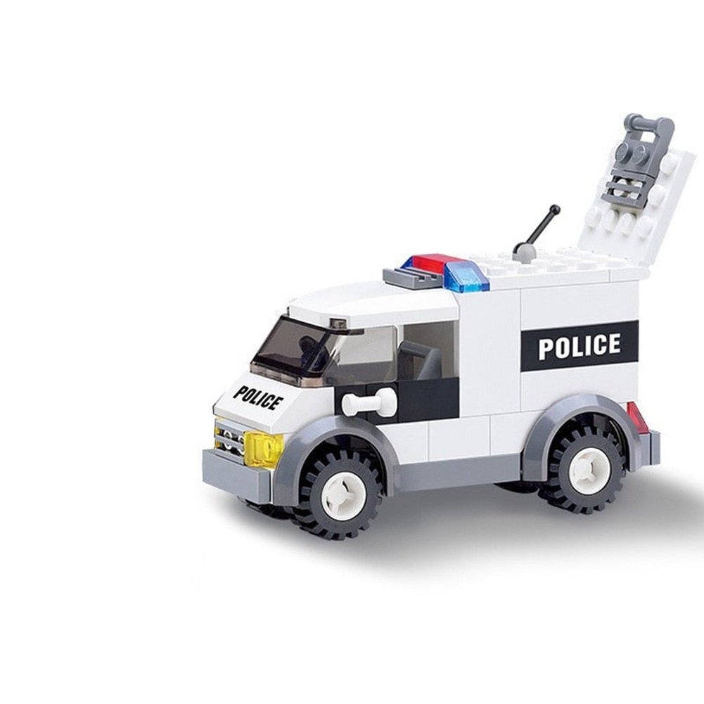 City Police Helicopter Car SWAT Plane Carrier Vehicle MOC Aircraft Building Blocks Bricks Classic Model Toy For Kids Gifts Jurassic Bricks