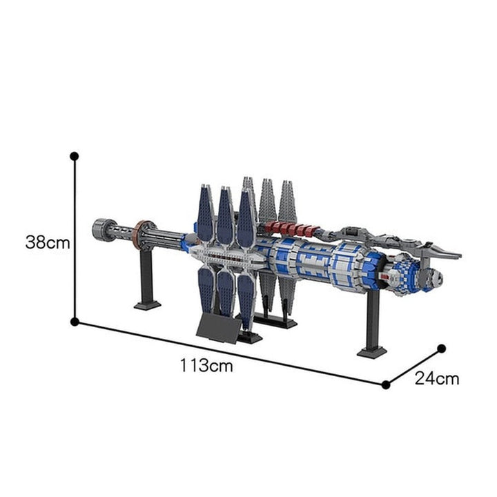 City Space Station TV Babylon 5 Giant  - UCS Scale Spaceship Modular Building Blocks MOC City Bricks Toys For Children Jurassic Bricks