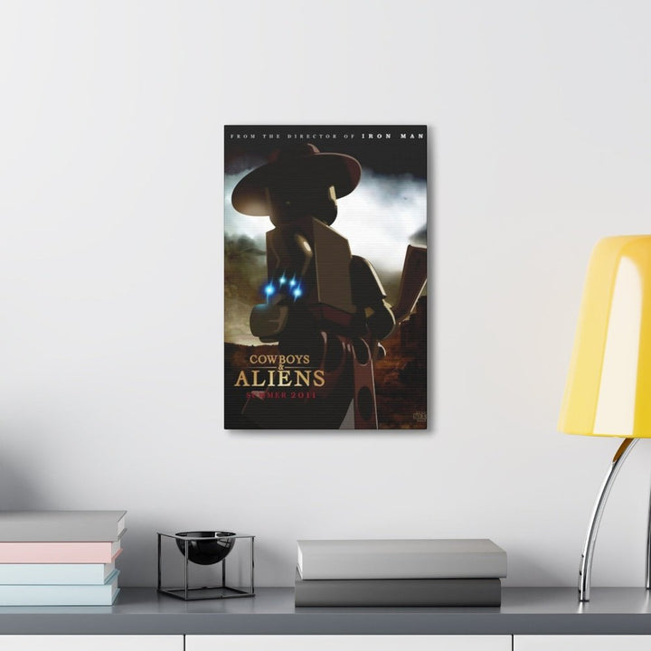 Cowboy & Aliens LEGO Movie Wall Art Canvas Art With Backing. Jurassic Bricks