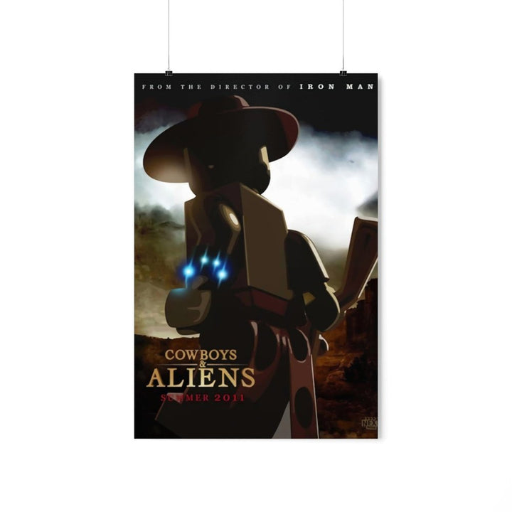 MOC  Compatible  Cow & Aliens  Movie Wall Art POSTER ONLY