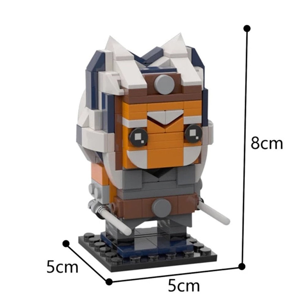 Creative MOC Star Movie Action Figures Brickheadz Set Model Collection Building Blocks Kid Toys Gift 40539 41608 75317 K&B Brick Store