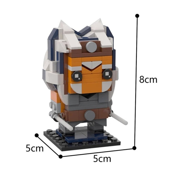 Creative MOC Star Movie Action Figures Brickheadz Set Model Collection Building Blocks Kid Toys Gift 40539 41608 75317 K&B Brick Store