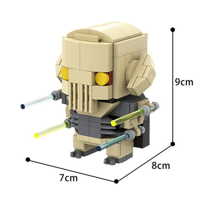 Creative MOC Star Movie Action Figures Brickheadz Set Model Collection Building Blocks Kid Toys Gift 40539 41608 75317 K&B Brick Store