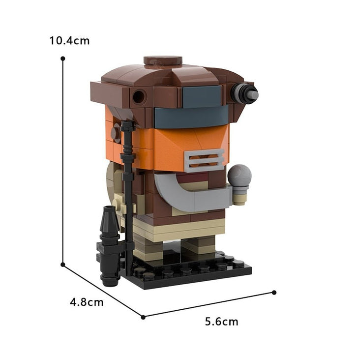 Creative MOC Star Movie Action Figures Brickheadz Set Model Collection Building Blocks Kid Toys Gift 40539 41608 75317 K&B Brick Store