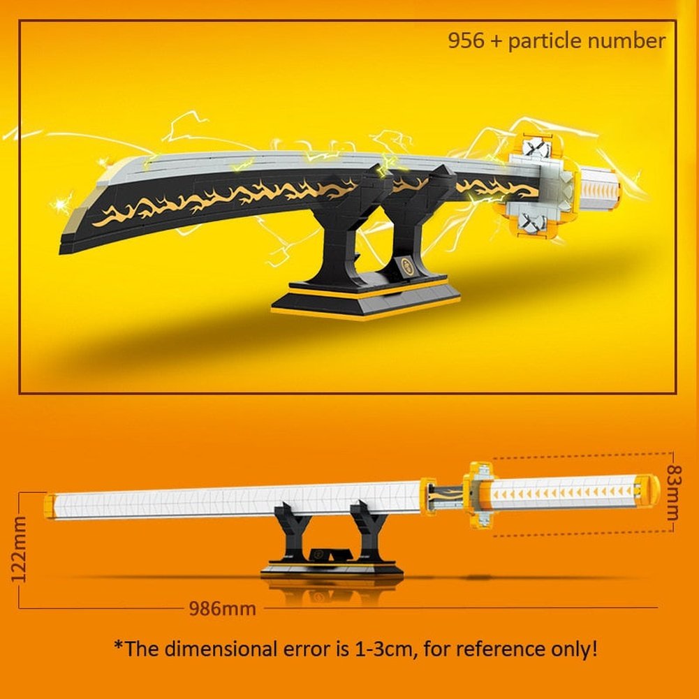 Demon Slayer Bleach Katana Building Block Model Building Kits Ninja Sword Anime Weapon Toy Brick Gift toys for boys K&B Brick Store