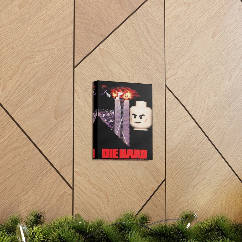 Die Hard LEGO Movie Wall Art Canvas Art With Backing. K&B Brick Store