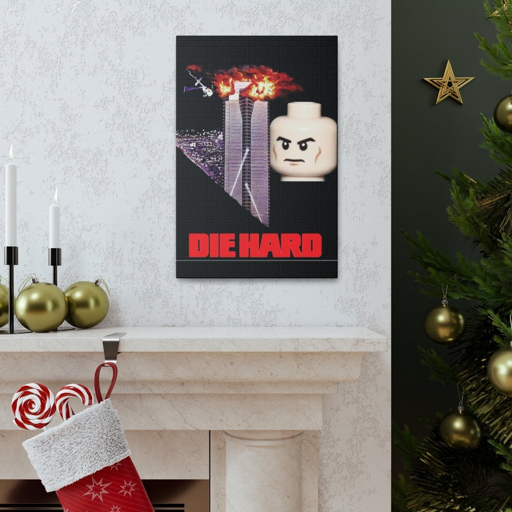 Die Hard LEGO Movie Wall Art Canvas Art With Backing. K&B Brick Store