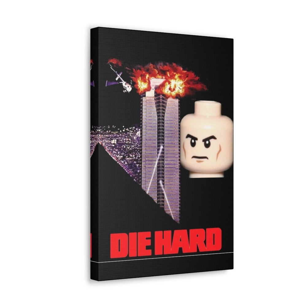 Die Hard LEGO Movie Wall Art Canvas Art With Backing. K&B Brick Store