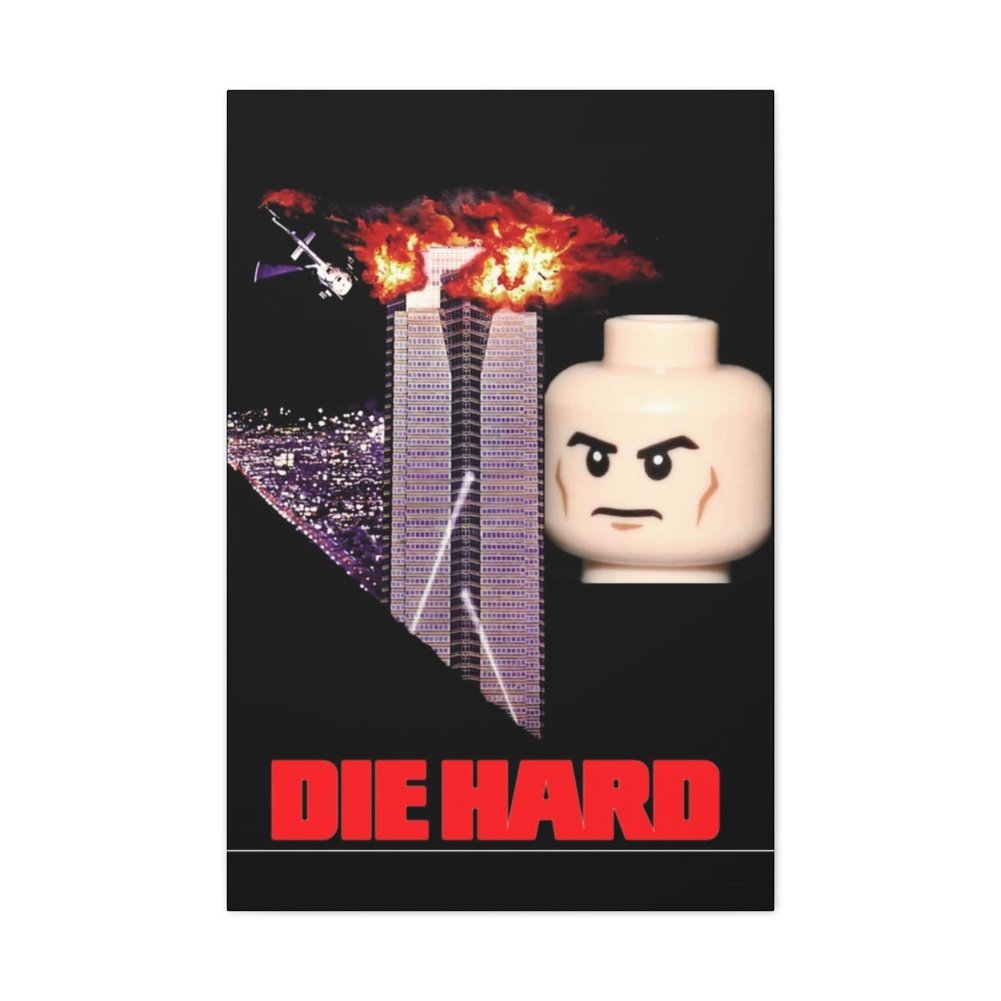 MOC NON LEGO Die Hard LEGO Movie Wall Art Canvas Art With Backing.