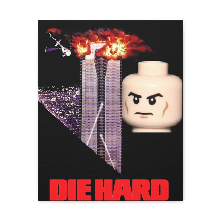 MOC NON LEGO Die Hard LEGO Movie Wall Art Canvas Art With Backing.