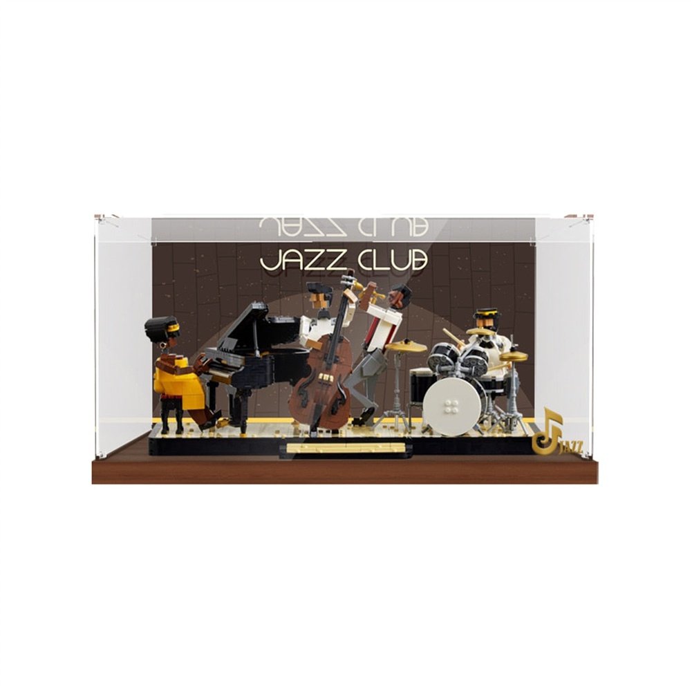 Display Case For 21334 Jazz Quartet Building Blocks Set NOT Include the Model Bricks DIY Toys For Children Jurassic Bricks