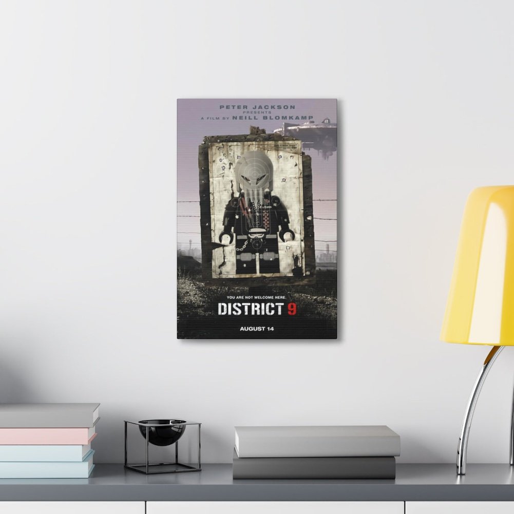 District 9 LEGO Movie Wall Art Canvas Art With Backing. Jurassic Bricks