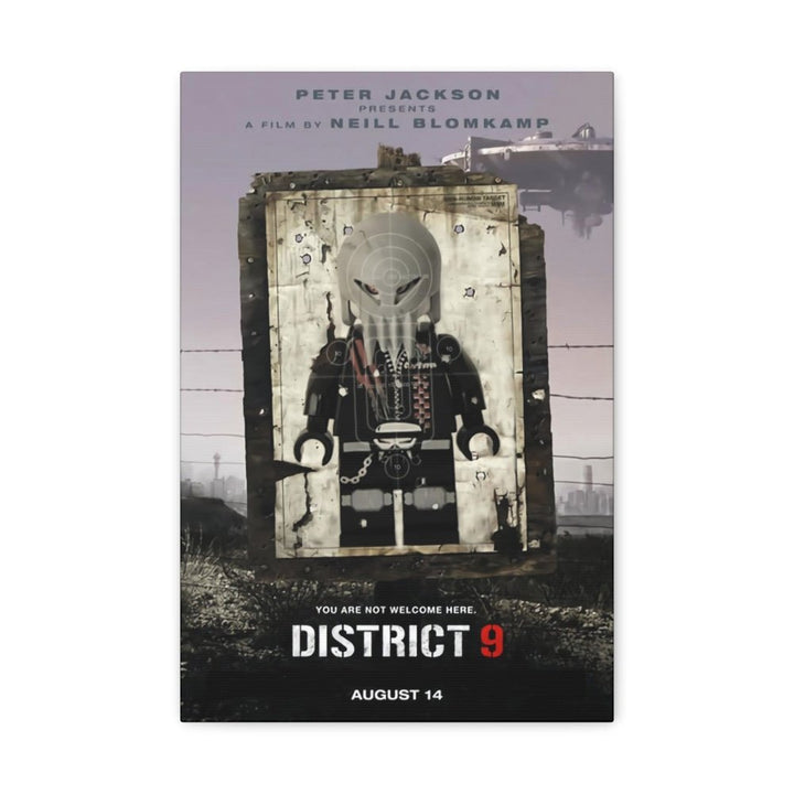 District 9 LEGO Movie Wall Art Canvas Art With Backing. Jurassic Bricks