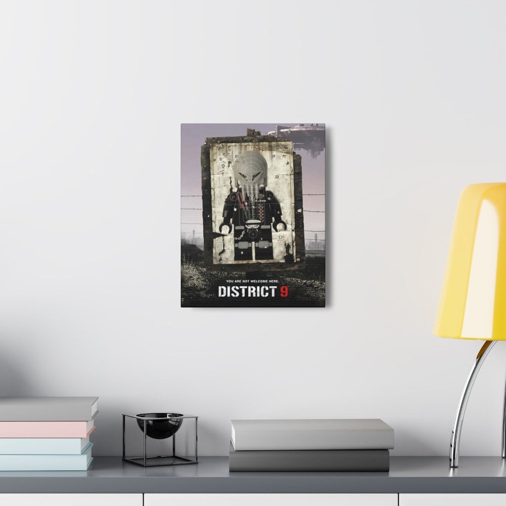 District 9 LEGO Movie Wall Art Canvas Art With Backing. Jurassic Bricks