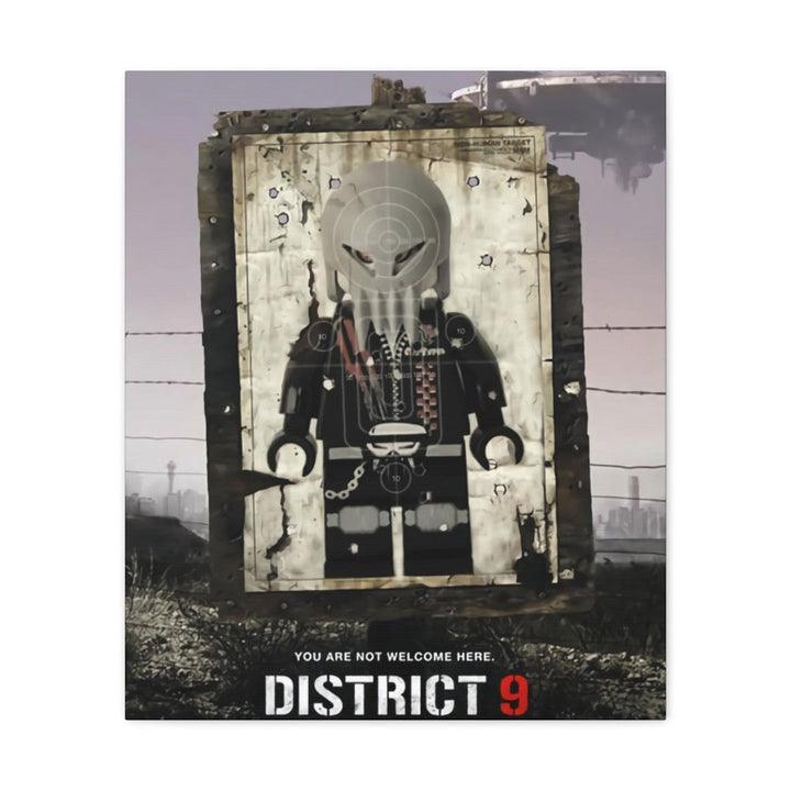 MOC NON LEGO District 9 LEGO Movie Wall Art Canvas Art With Backing.