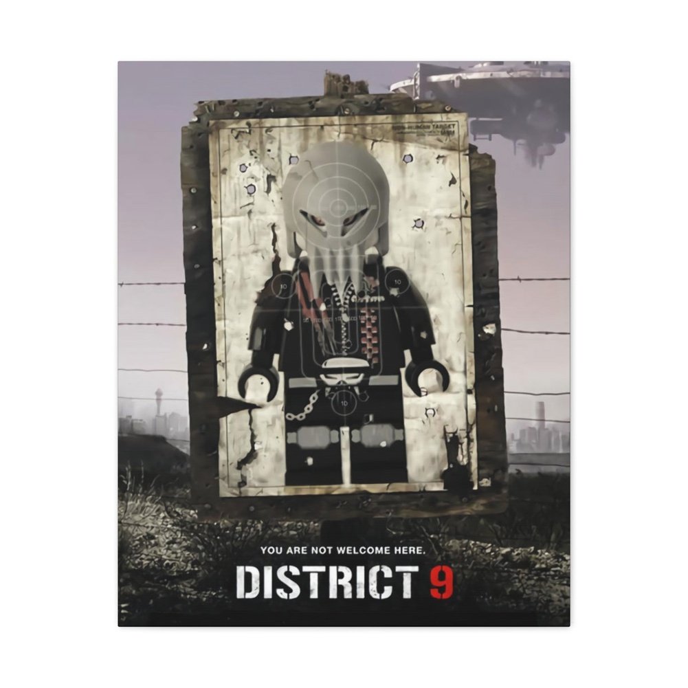 MOC NON LEGO District 9 LEGO Movie Wall Art Canvas Art With Backing.