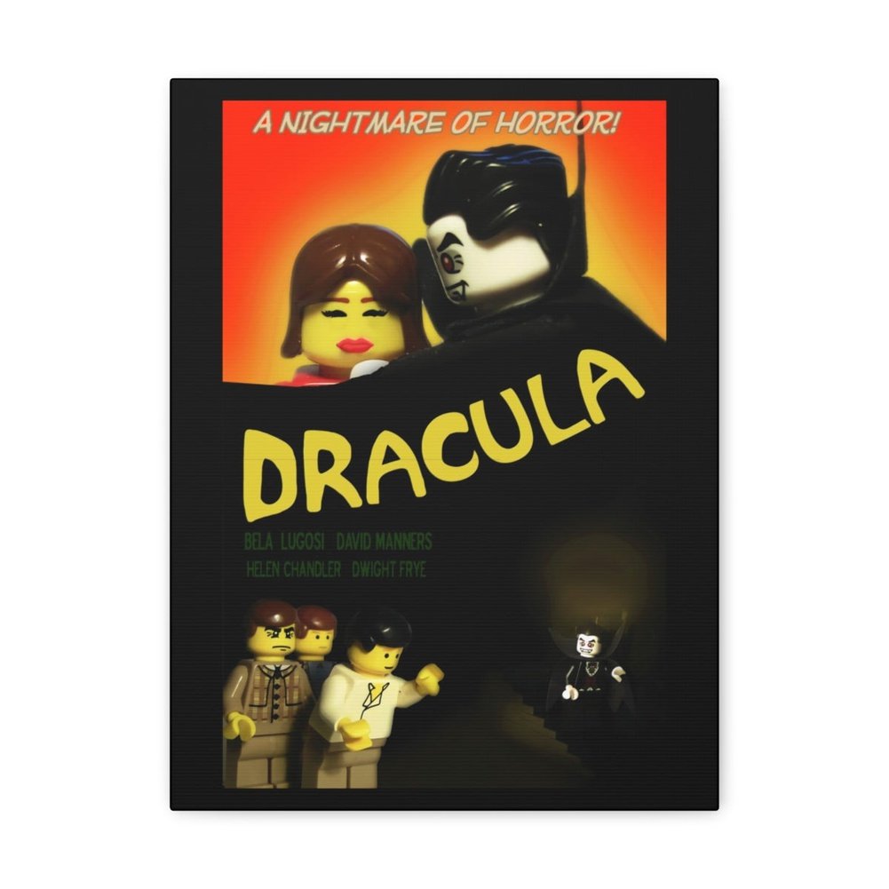 MOC NON LEGO Dracula LEGO Movie Wall Art Canvas Art With Backing.