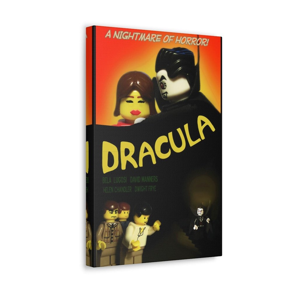 Dracula LEGO Movie Wall Art Canvas Art With Backing. Jurassic Bricks